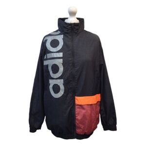 Adidas Women's Men's Black Track Jacket GD9033 Colorblock 80’s Look Sz Small